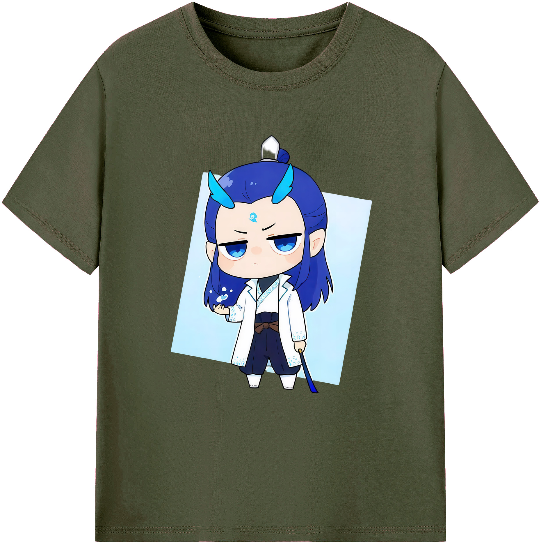 （画像用） Ne Zha 2 ナタ 魔童の大暴れ 綿100％ メンズ半袖Tシャツ｜肌触りやわらか＆通気性